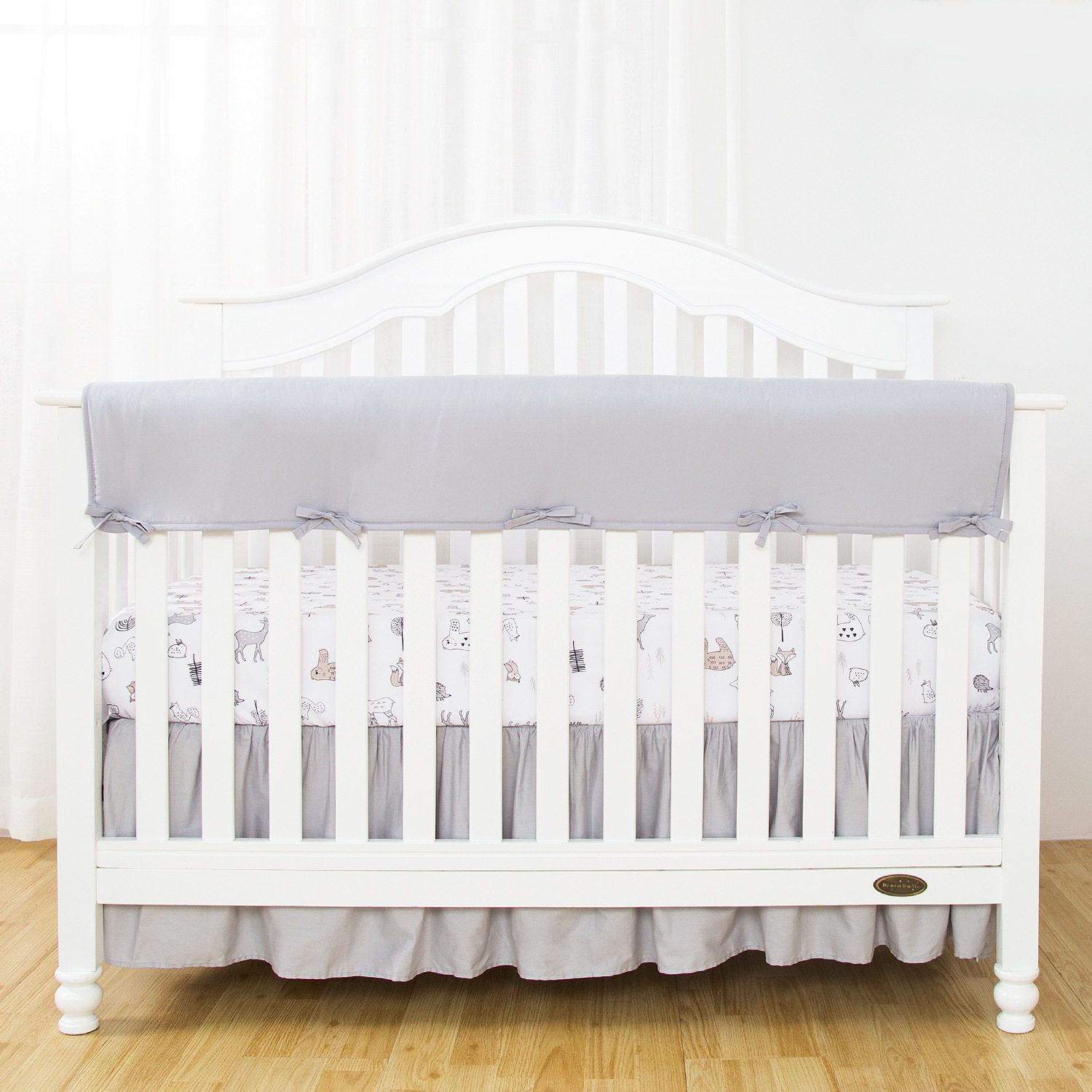 Ins foreign trade original single crib children's anti-collision protection enclosure baby crib widening fence anti-gnawing strip Nordic
