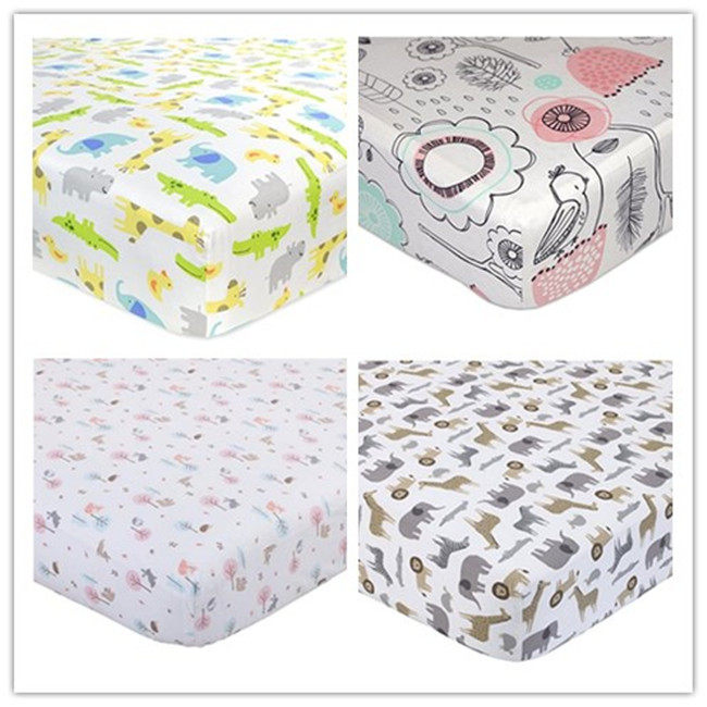 Foreign trade Original single crib bed Ogasawara pure cotton sheet pure cotton bed bag 110 * 60120 * 65