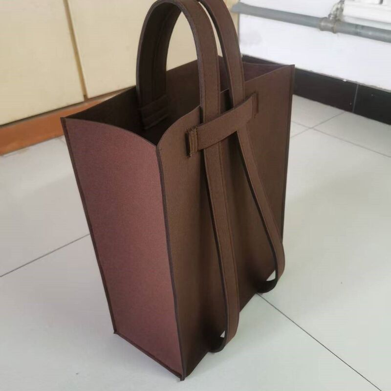Double-Shoulder Tool Bag, Thickened and Wear-Resistant, Extra-Large Felt Backpack for Construction Sites, Carpentry, and Storage