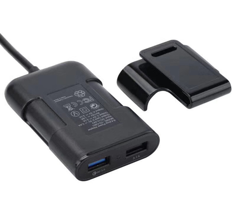 Sạc xe hơi Điện thoại di động sạc xe hơi một cho hai USB sạc nhanh xe đa chức năng thông minh bật lửa cắm sạc nhanh với hai trong một dòng sạc mùa xuân - Phụ kiện điện thoại trong ô tô sạc pin nhanh samsung