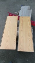 Four-pillar wood grain supermarket shelf laminate plus widened accessories