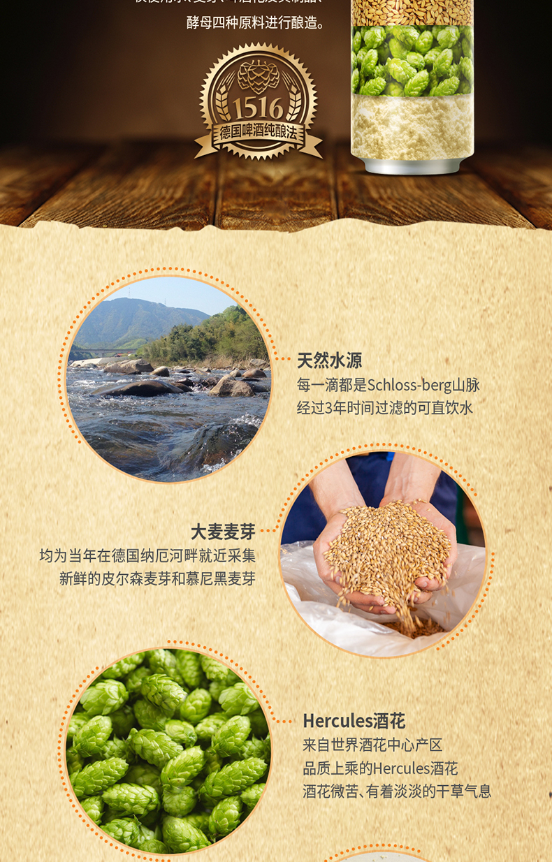 德国进口 瓦伦丁 拉格啤酒 500ml *24听 图3