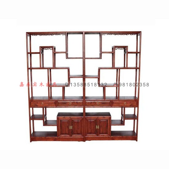 Solid wood Bogu rack Duobao Pavilion antique display rack tea display cabinet elm Ming and Qing classical furniture factory direct sales