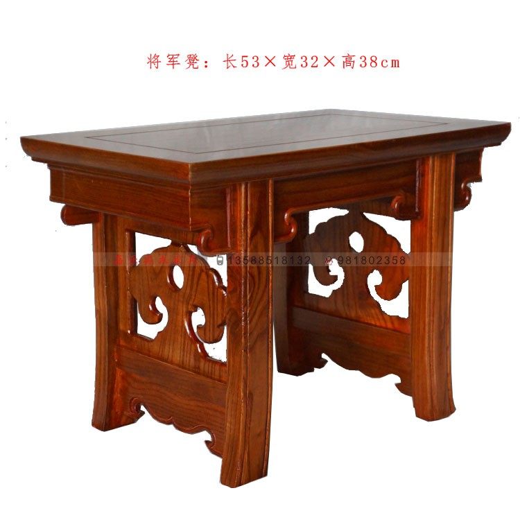 Chinese style solid wood general stool low stool shoe changing stool Ming and Qing furniture antique factory direct sales tea table and chair