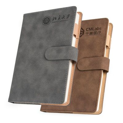 【送签字笔】加厚A5羊巴皮办公记事本