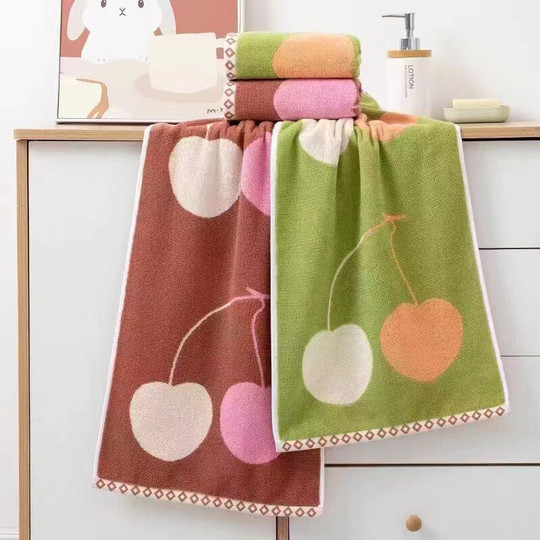 Towel pure cotton household face wash absorbent pure cotton large face towel for men and women bathing new soft absorbent towel