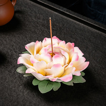 Ceramic Peony Thread Aromas of Peony Incense Inserts Crafts Home Zens Flowers Line Incense incense Incense Burner