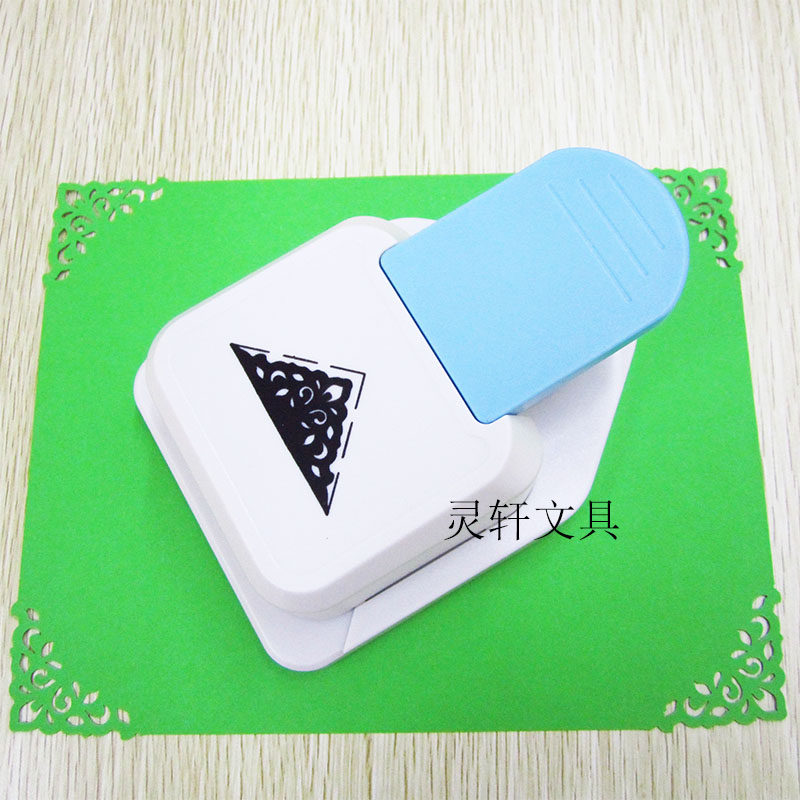 Extra large hollow right angle embossing machine creative corner puncher angle presser edge presser DIY embossing machine