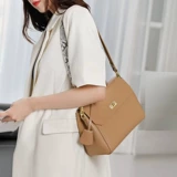 Вместительная и большая сумка на одно плечо, сумка через плечо, коллекция 2021, из натуральной кожи, в корейском стиле