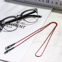 Glasses hanging chain minimalist wind scratches with gold veins hanging neck glasses chain sunglasses female men 100 hitch Temperament Glasses Sling women