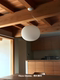 Italian Glo Ball Vintage Cream Pendant Light for Dining Room, Bedroom, Balcony, Entryway, Study, Tuscany Lamp