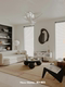 Medieval-Style French Nordic Minimalist Living Room Crescent Ceiling Lamp Villa Bedroom Study Dining Room Designer Main Light