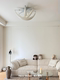 Medieval-Style French Nordic Minimalist Living Room Crescent Ceiling Lamp Villa Bedroom Study Dining Room Designer Main Light