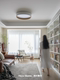 Spanish Duo Minimalist Round Ceiling Lamp Living Room Wood Grain Modern Simple Nordic Designer Study Bedroom Lamp