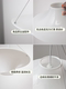 Lokki Vintage French Cream-Style Restaurant Chandelier Retro Bauhaus Living Room Bedroom Study Seagull Flying Saucer Lamp