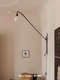 American Retro Potence Long-Arm Lamp for Living Room, Study, Bedroom, Designer Industrial French Vintage Wall Lamp