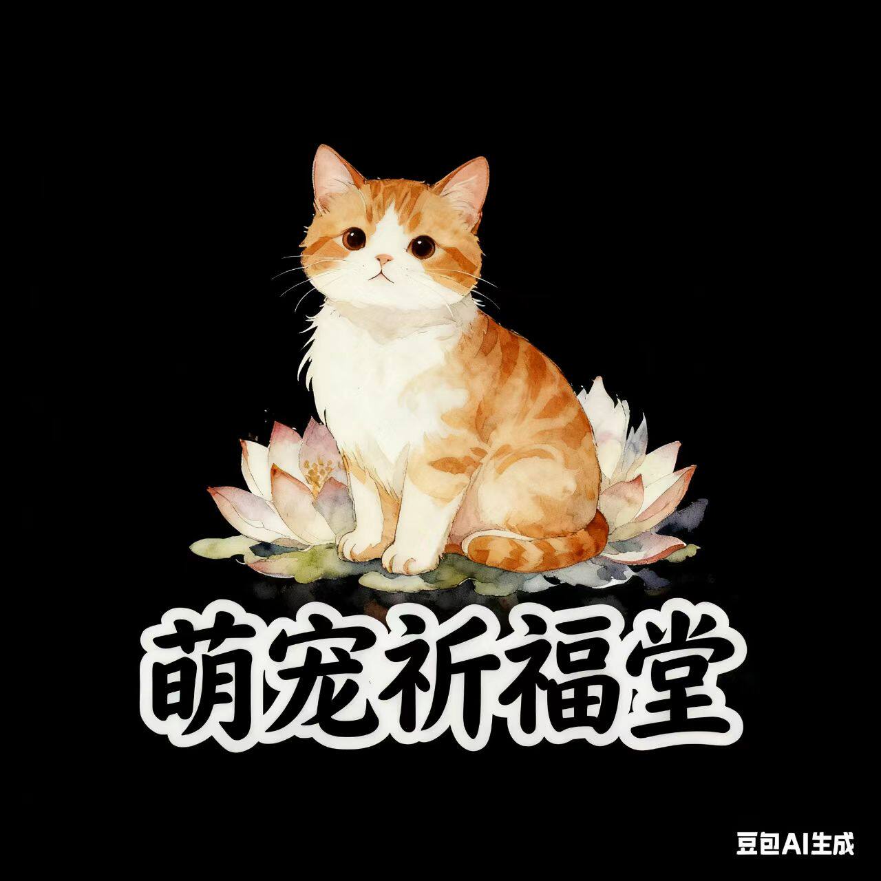萌宠祈福堂的LOGO