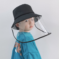 Child protective hat spot summer sunshade anti-droplet fisherman hat boy big hat brim sunscreen cap parent-child model
