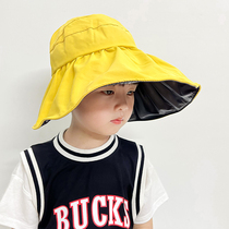 Childrens sun hat summer thin boy breathable UV protection big brim empty top sunscreen hat 2021 New