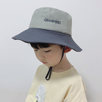 Child Fisherman Hat Boy Summer Sun Hat Summer Thin Sun Hat Anti-UV Big Hat Hat Sunscreen Hat