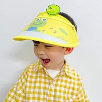 Childrens sunscreen cap empty roof brim summer sunshade hat Boy Summer UV protection boy Sun cool hat