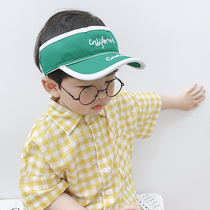 Childrens empty top hat summer sunscreen boy hat handsome trend personality fashion tide cool Korean version cap no top
