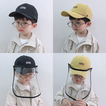 Baby isolation cap childrens protective cap boys hat Spring and Autumn Tide anti-droplet mask face removable
