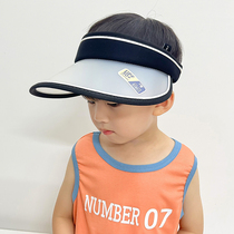 Childrens sun hat Boy Summer big hat brim empty top sun hat middle child sun hat summer cool hat
