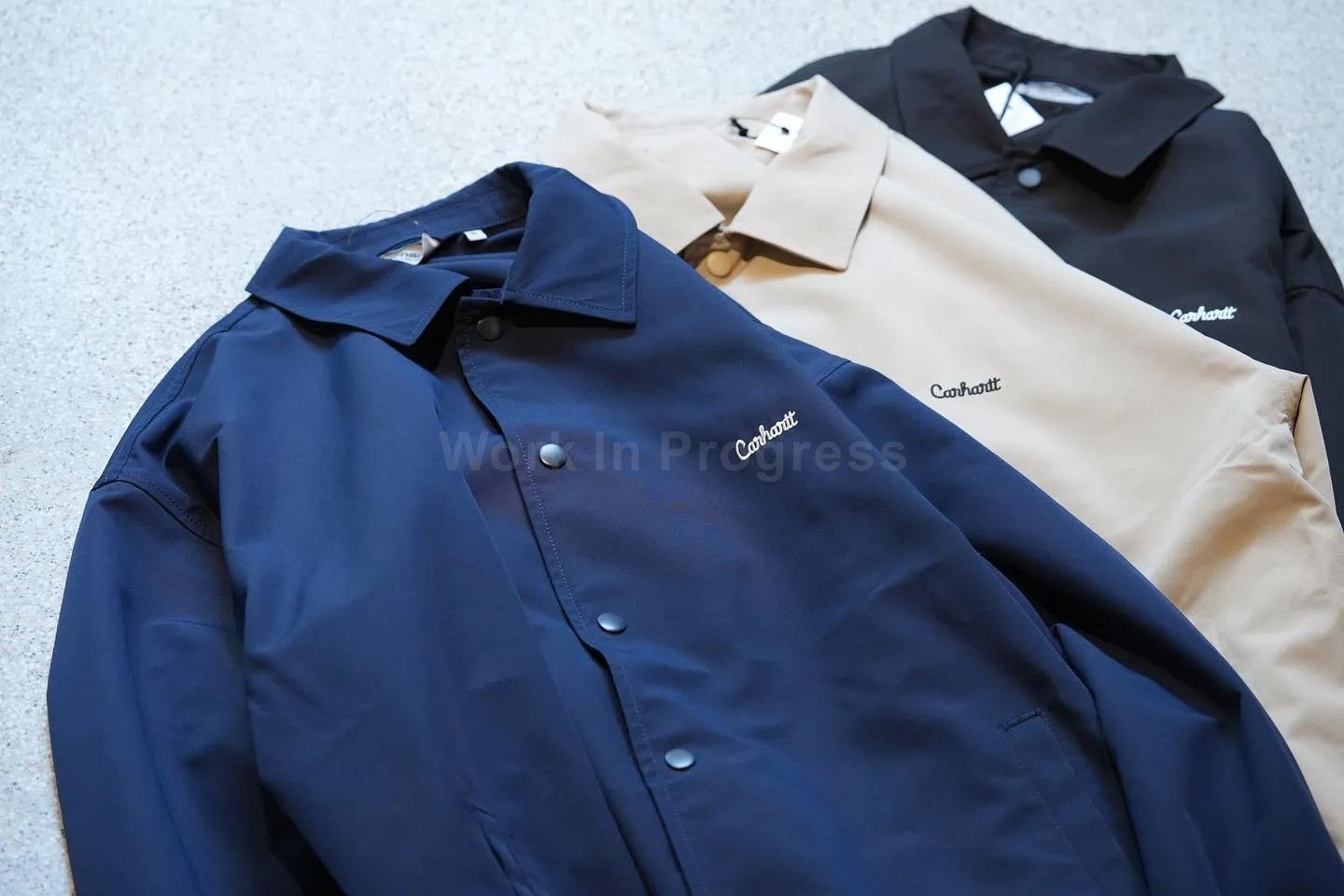 Пуховик Carhartt WIP водостойкая куртка черного цвета и стильная длинными рукавами DENNIS COACH JACKET