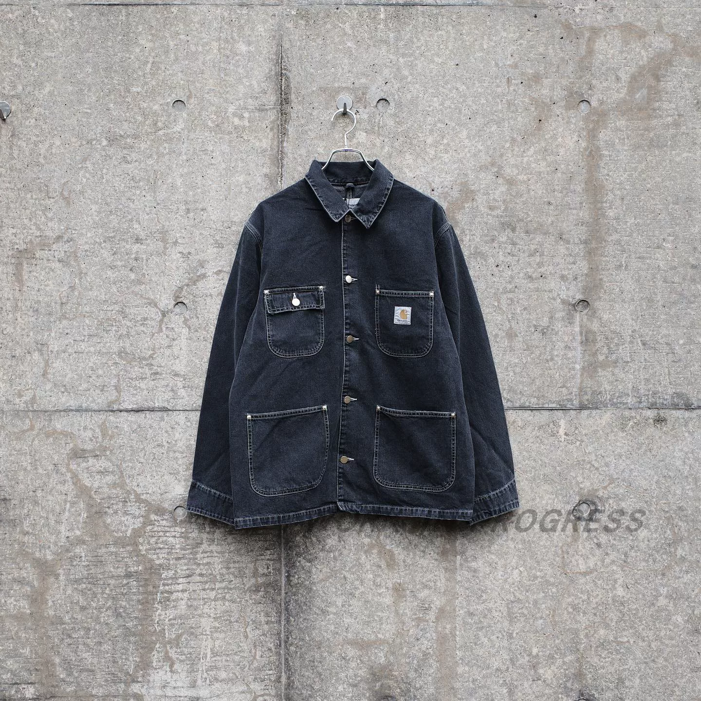 Карhartt WIP Michigan куртка Карhartt джинсовая куртка с четырьмя карманами OG Chore Coat 31896M