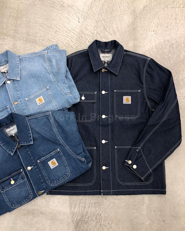 Carhartt Wip Michigan Jacket Carhartt Four-Pocket Denim Jacket Og Chore Coat 31896m