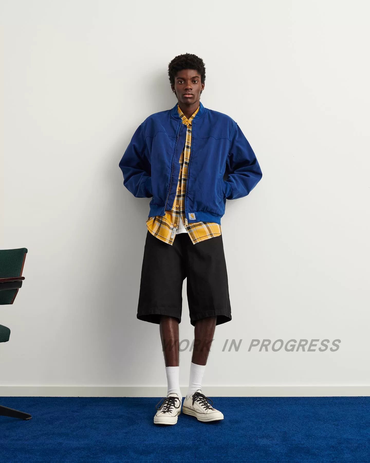 Пуховик/куртка Carhartt WIP Santa Fe стилизованная под дореставрированная куртка Santa Fe Bomber
