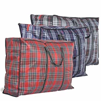 Túi dệt lớn có túi tote có khóa kéo di chuyển túi duffel túi lưu trữ chăn Wanhui - Trang chủ hộp nhựa vuông trong suốt