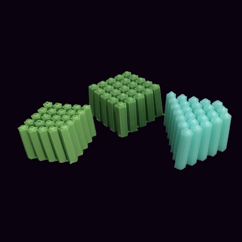 Manufacturer direct sale fastening unbreakable fluffy pipe 26mm length green rubber grain 6 centile M8 new material earth rubber plug M6