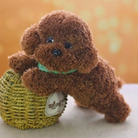 Темно -коричневый маленький шарф длиной 27 см