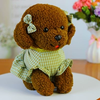 Коричневая юбка маленькая плюшевая