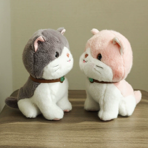 Милая плюшевая кукла, успокаивающая игрушка, кот, котенок