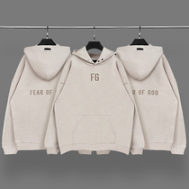 Mu Yan Xian FOG Season 7 Hoodie Female FG Letters Street Tide Brand BF Wind Loose Plus Velvet Sweater Men