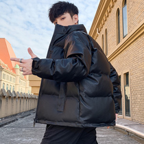 2020 winter New puleather jacket Korean version of the trend leather jacket short bread clothing cotton jacket INS national tide jacket men