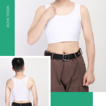 Short corset LES handsome T short no bandage movement mesh corset sweat-absorbing adhesive hook summer thin incognito L