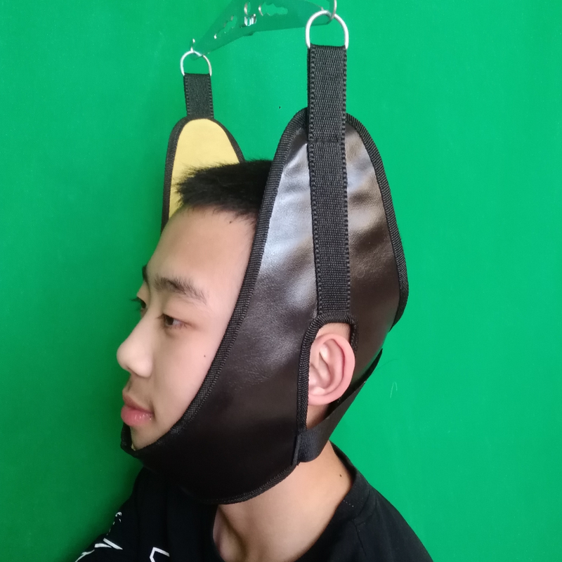 家用颈椎牵引带吊带儿童皮革拉脖子成人家用保健护具牵引脖套