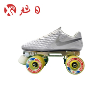 XuRi (Customized) Rising Sun Double Volleyball Wheels Slip Blocking Outdoor Brush Street Roller Skating 4 Wheel Skating Skate
