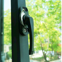 Two-way adjustable crescent lock Old aluminum alloy sliding door and window lock green window handle handle hardware accessories