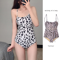South Korean one-piece swimsuit women sexy backless Belly Belly abdomen BAO WEN beach hot spring swimsuit women