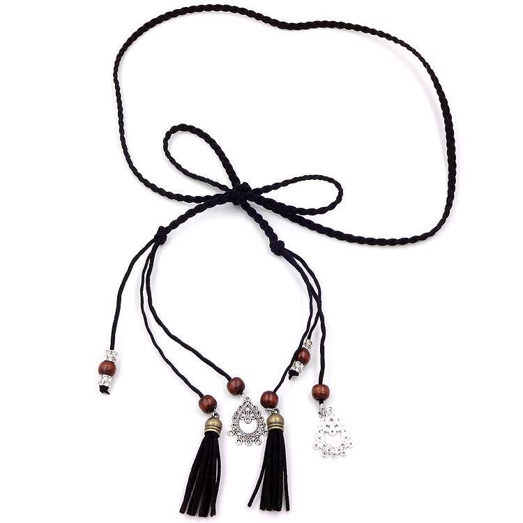 Skirt belt women's fine accessories all-match sweater dress fashion simple decorative waist chain hand-woven waist rope