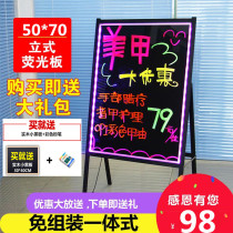 Display card small blackboard shop with doorway handwritten led billboard luminous character sign door head electronic fluorescent plate
