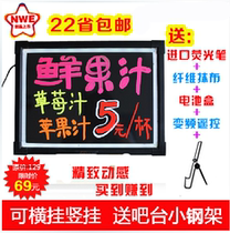 Led electronic hanging desktop wine water card handwriting table card display billboard luminous fluorescent sparkling propaganda blackboard