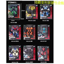 Wei will deform the Land Tyrants Deformed Toy Car Steel Chic Soldiers Deformation Alliance Alloy Version Big Yellow Bee-Man Childrens Toys