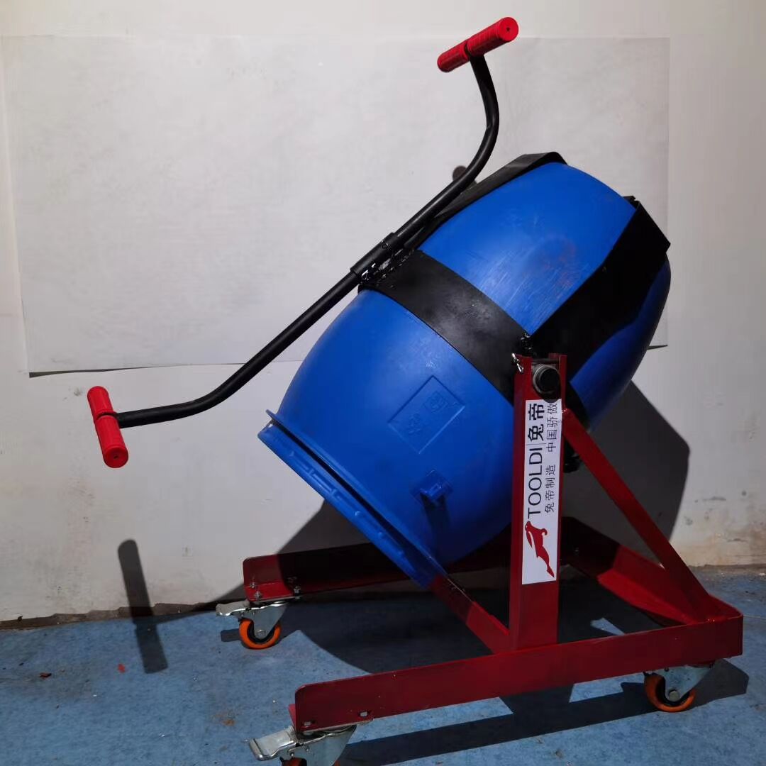 Stirring 2 packs Self Leveling Construction Cement Sandpaper Epoxy Terrace Transport Stirring Barrel Transporter 60L Stirring Barrel