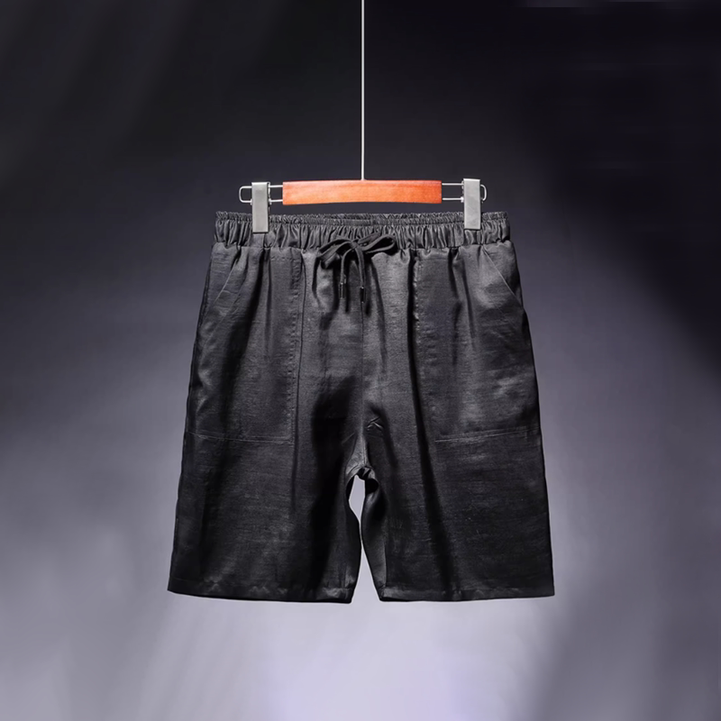 Xiangyun Silk Shorts for Men, Silk Five-Point Pants, Casual Pants, Thin Style, Large Size, Summer Outdoor Beach Pants